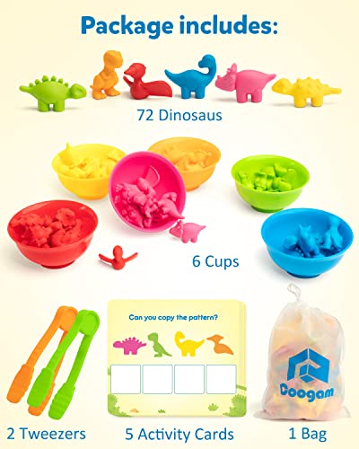 Coogam Counting Dinosaur Sorting Toy Set