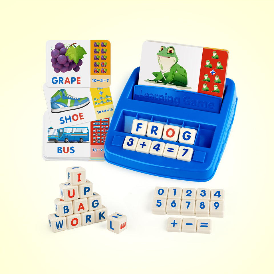 Coogam Matching Letter Game, Alphabet Spelling Reading Flash Cards