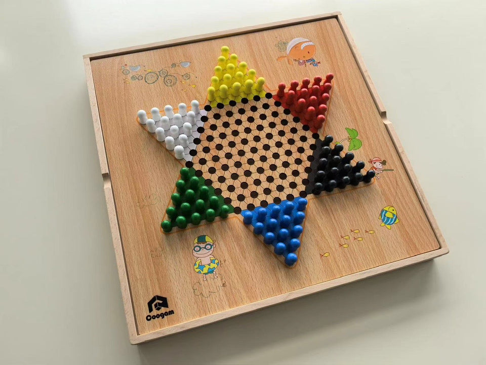Coogam Wooden Checkers Gift for Children Coogam
