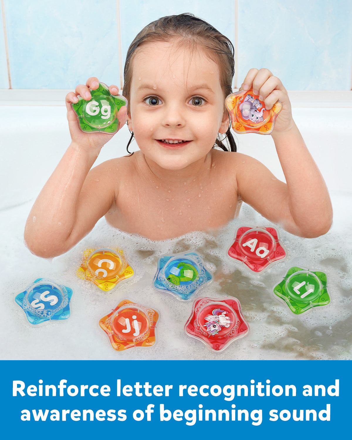 Alphabet Letters Floating Bath Toys – Coogam