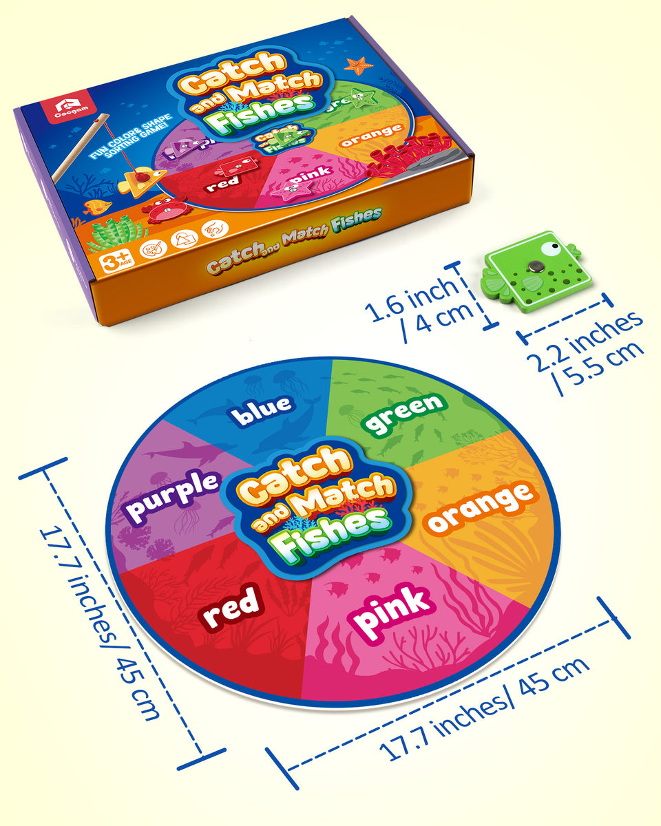 Coogam Wooden Sorting Color Matching Game