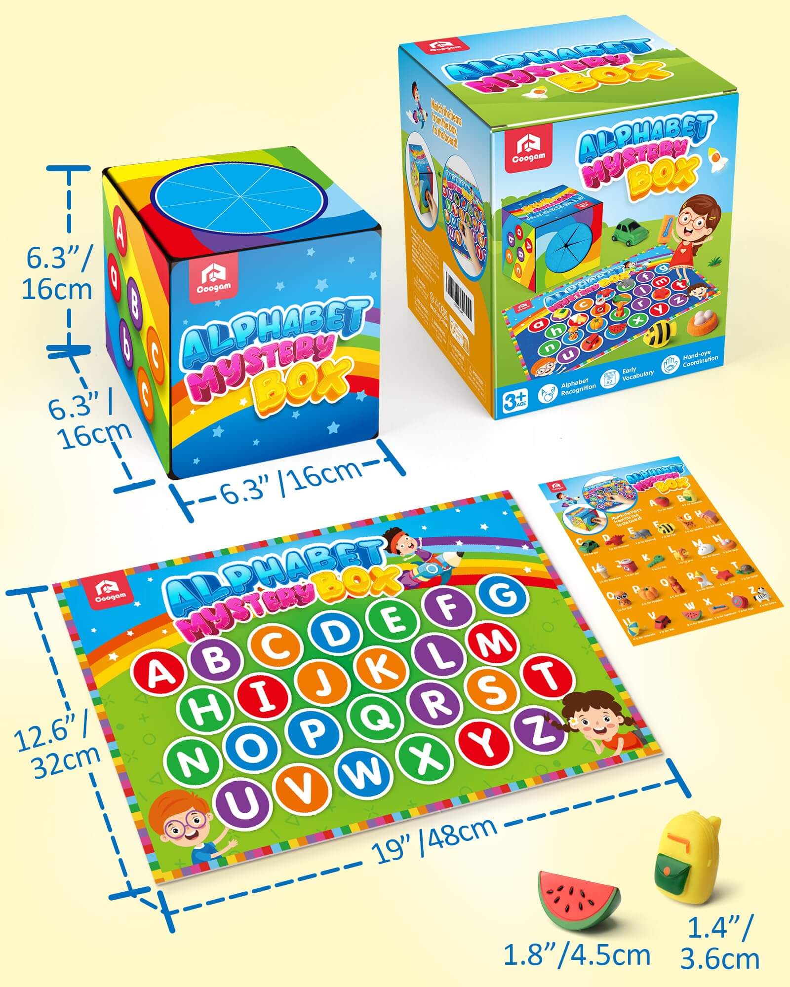 Alphabet Card Box Alphabet Mystery Surprise Box – Coogam