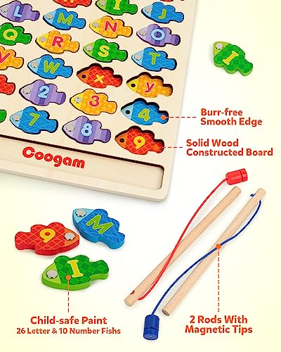 Coogam Jeu de Mots de pêche magnétique en Bois Apprentissage Dolch Word Flashcards Montessori Jouet éducatif pour Enfants d'âge préscolaire 3 4 5 Ans Coogam Jeu de Mots de pêche magnétique en Bois Apprentissage Dolch Word Flashcards Montessori Jouet éducatif pour Enfants d'âge préscolaire 3 4 5 Ans