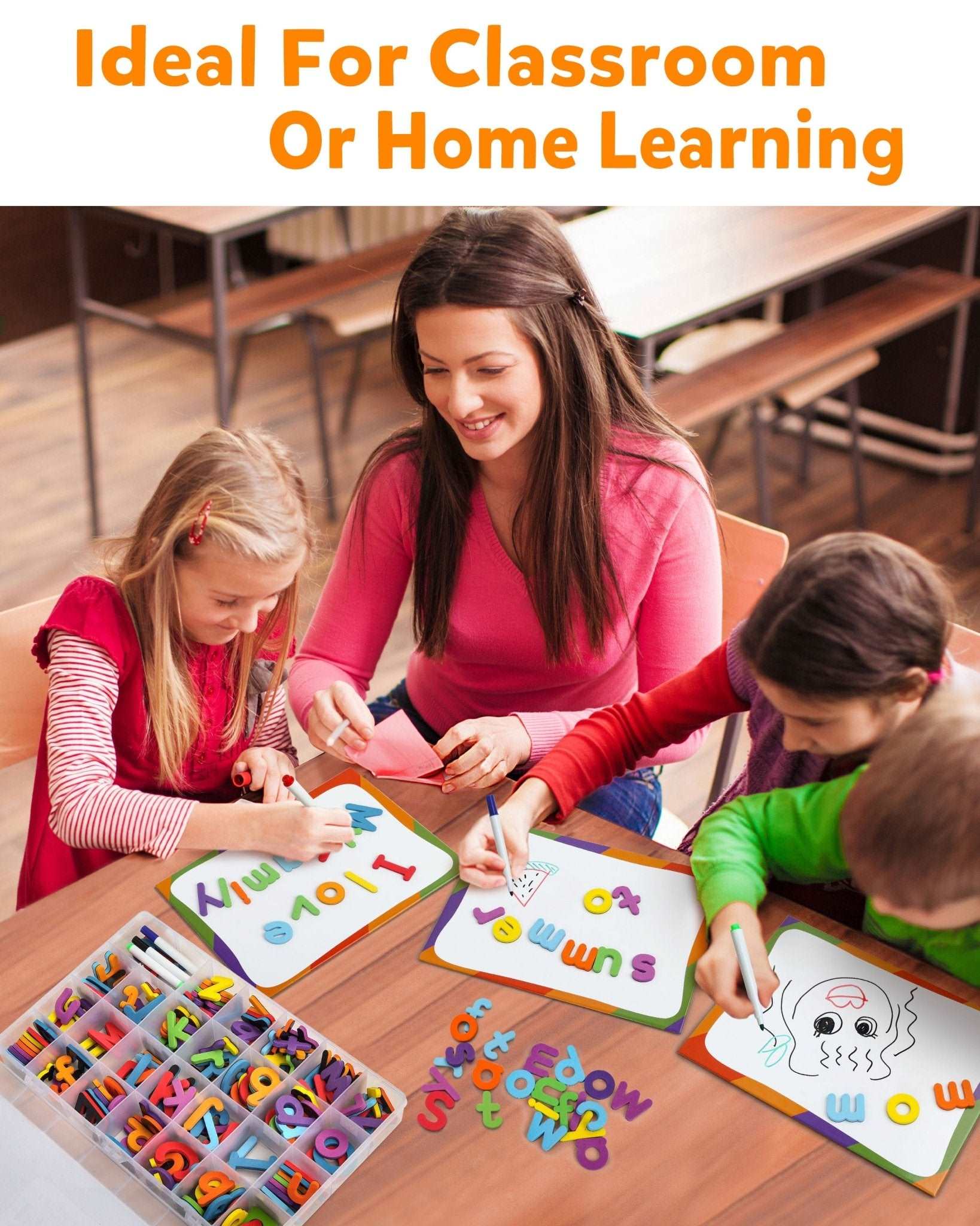 thumbnail image 2 of Smoby Magnetic Letters & Numbers - 72 Piece Educational Set For Preschool Kids Age 3+ 2 of 14