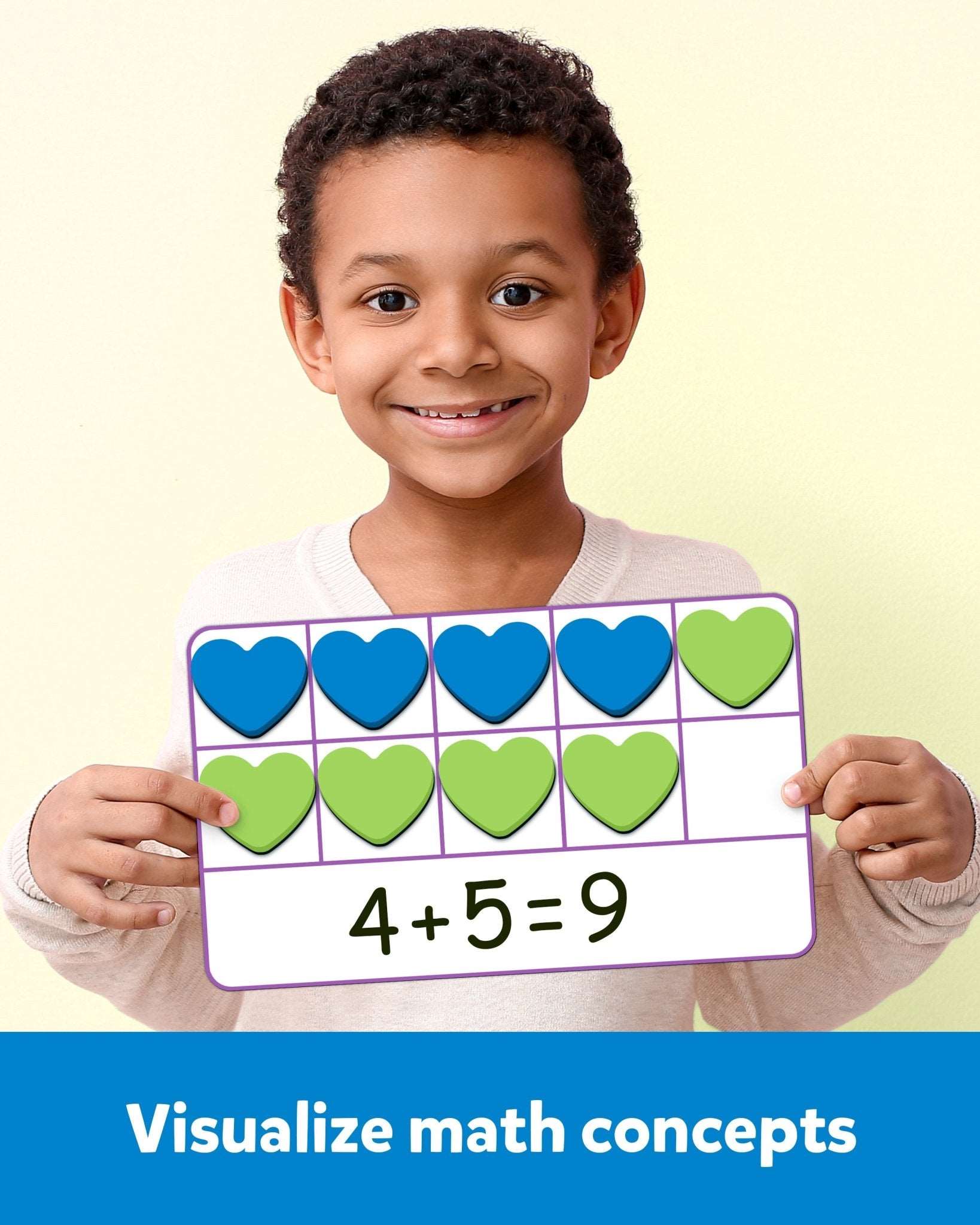 9 Frame Math Magnetic Ten Frames Math Manipulative for Kids – Coogam