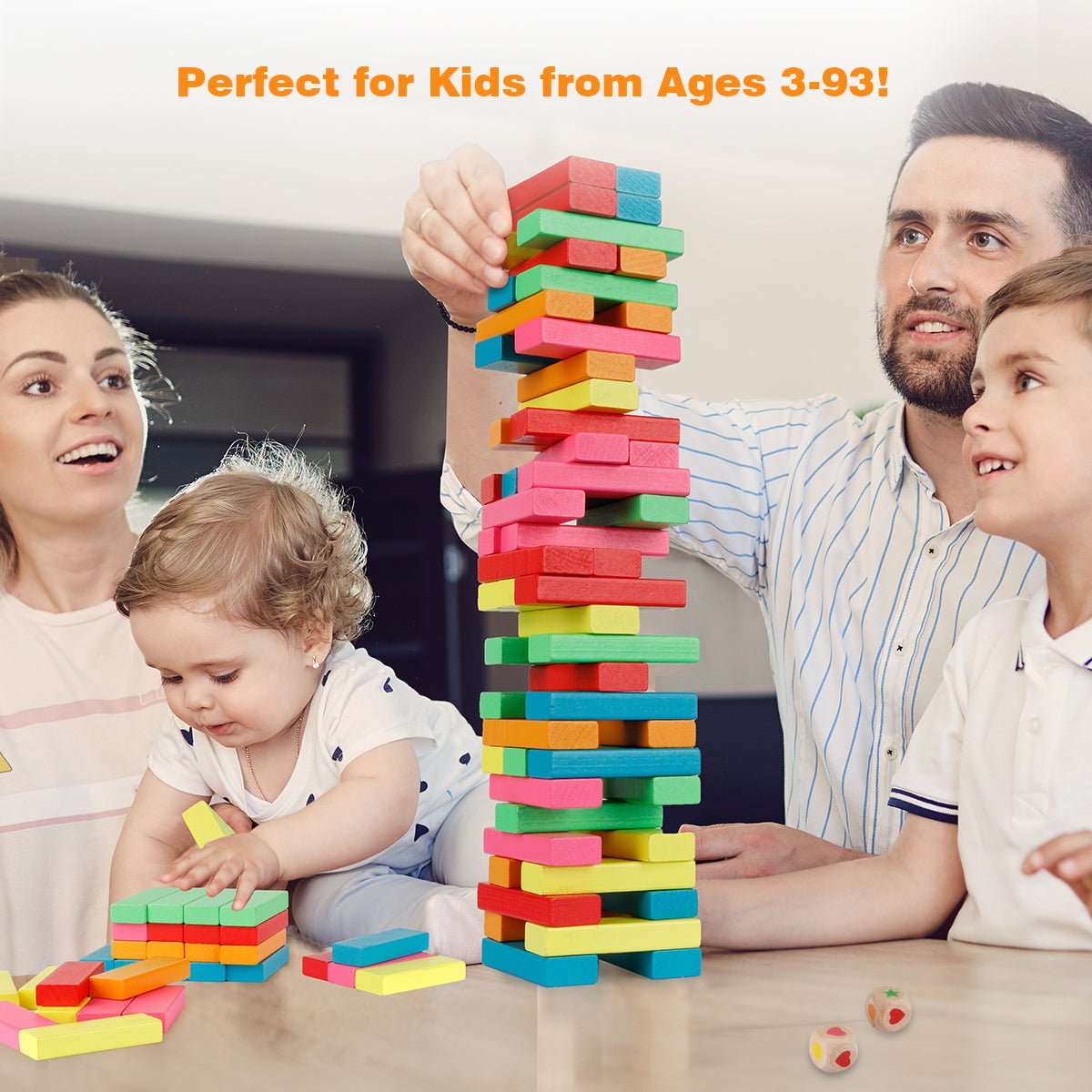 Stackable Blocks For Math Game Wooden Blocks Stacking Game – Coogam
