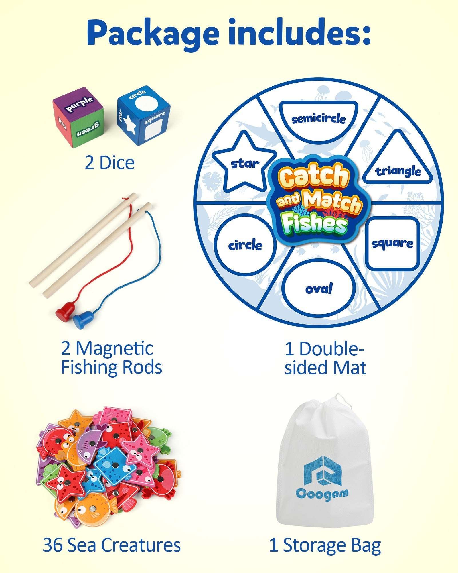 Sorting Matching Wooden Sorting Color Matching Game – Coogam