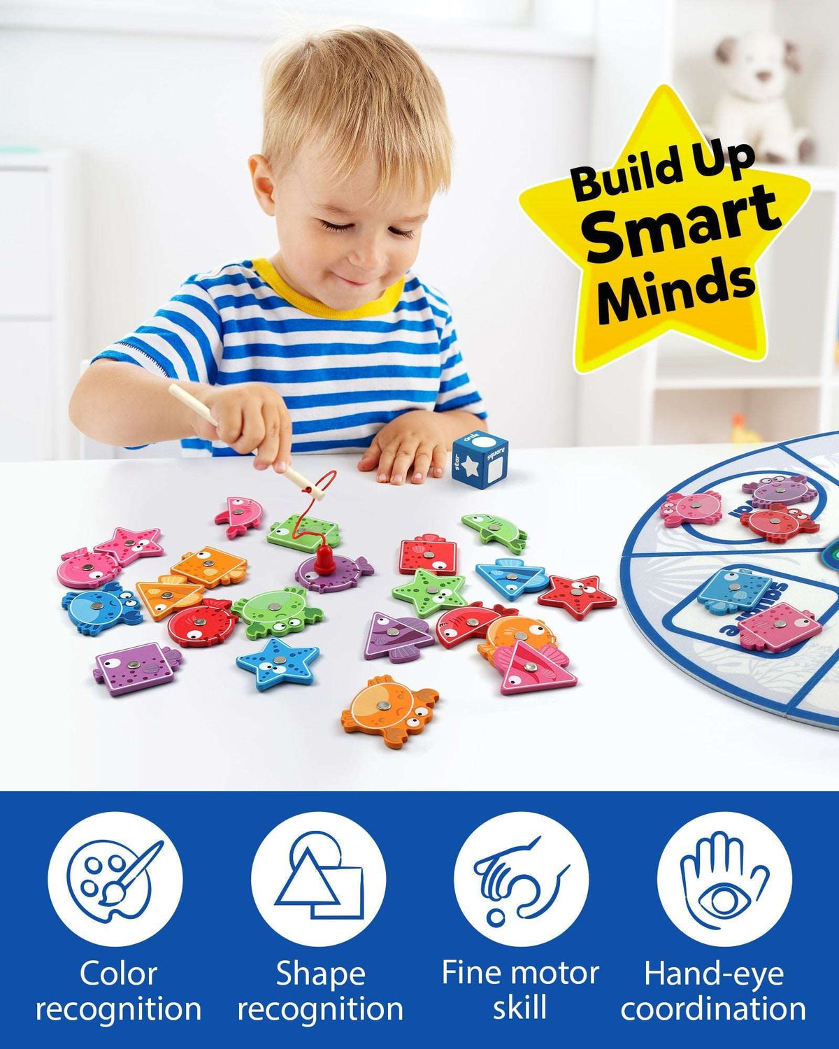 Wooden Sorting Color Matching Game – Coogam