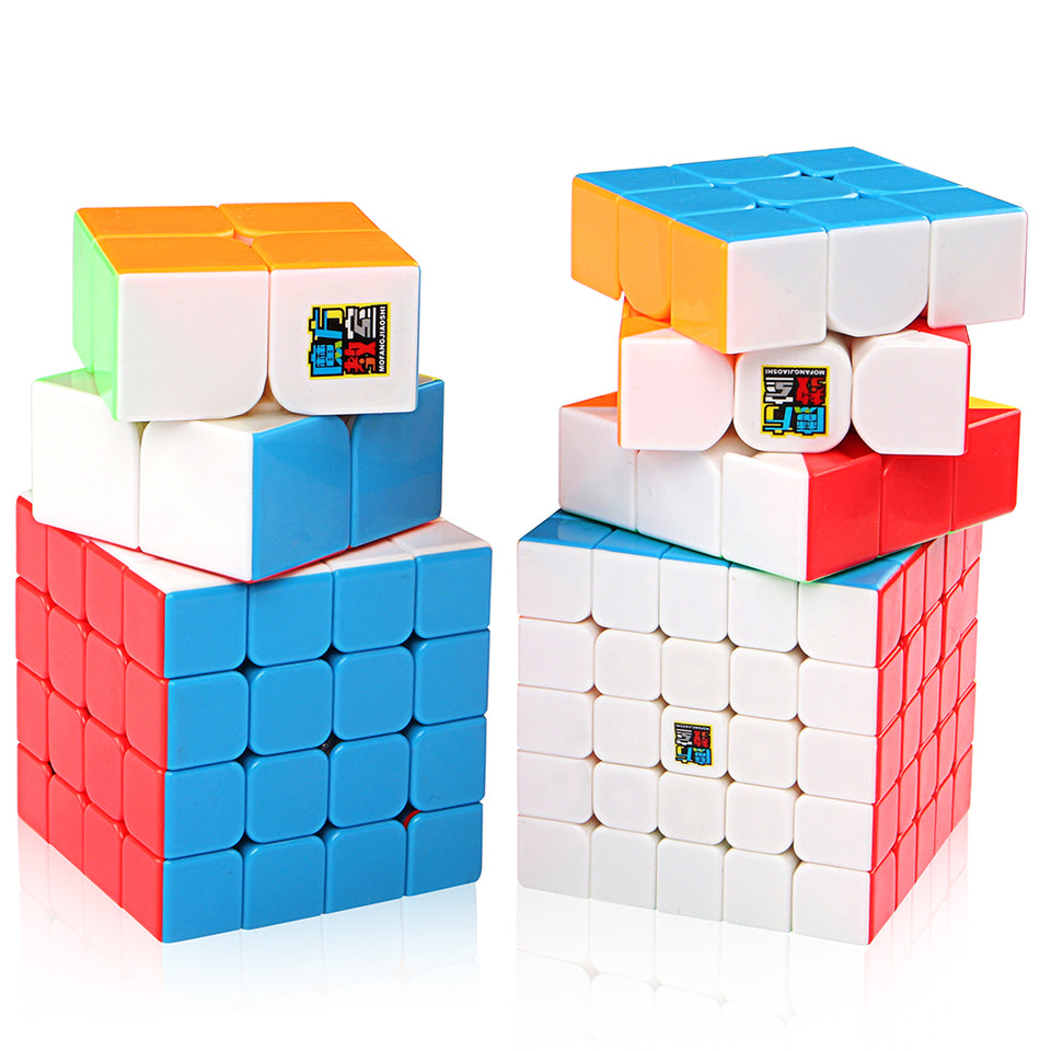 Coogam Moyu Cube Bundle 2x2 3x3 4x4 5x5 Speed Cube Set