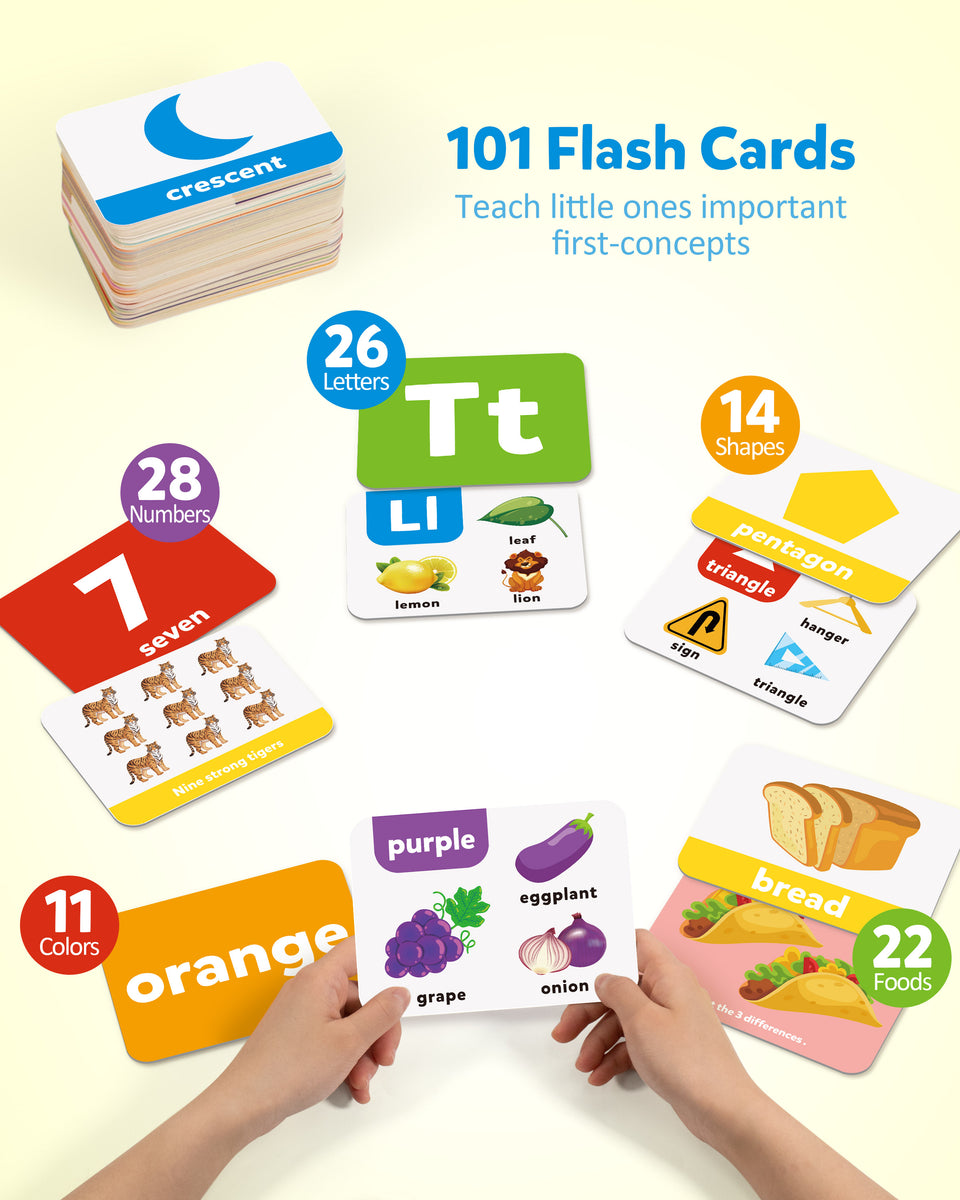 Coogam Double-Sided Learning Flash Cards Toy Set