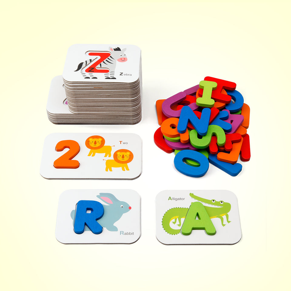 Numbers and Alphabets Flash Cards Set