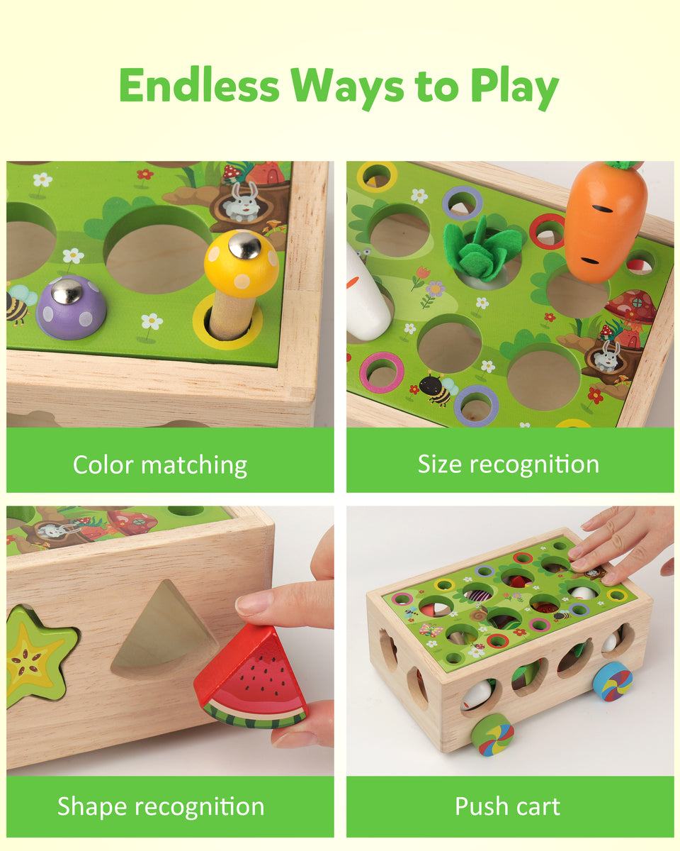 Coogam Montessori Fine Motor Toys for Baby Toddler