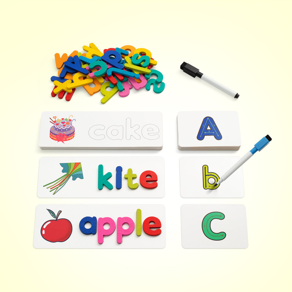 Coogam Magnetic Letters Practicing Board, Magnets Tracing ABC Alphabet  Board Learning to Write Uppercase&Lowercase Educational Toy Fine Motor  Montessori Gift fo…