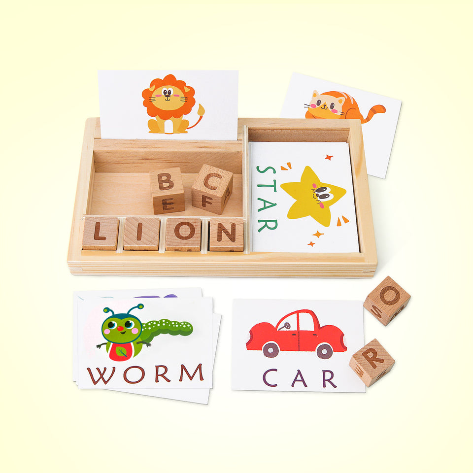 Spelling Games Wooden Matching Letters Toy