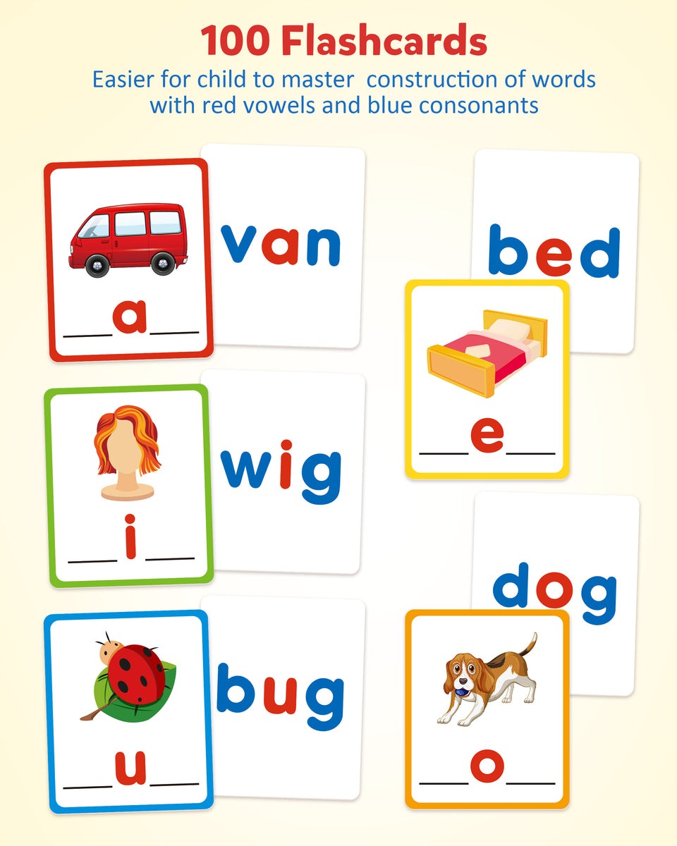 Coogam Short Vowel Spelling Flashcards