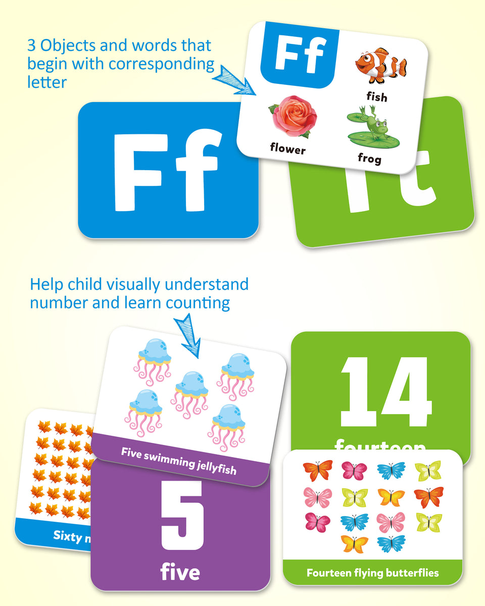 Coogam Double-Sided Learning Flash Cards Toy Set