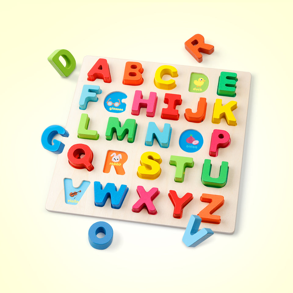 Wooden Alphabet Puzzle – Coogam