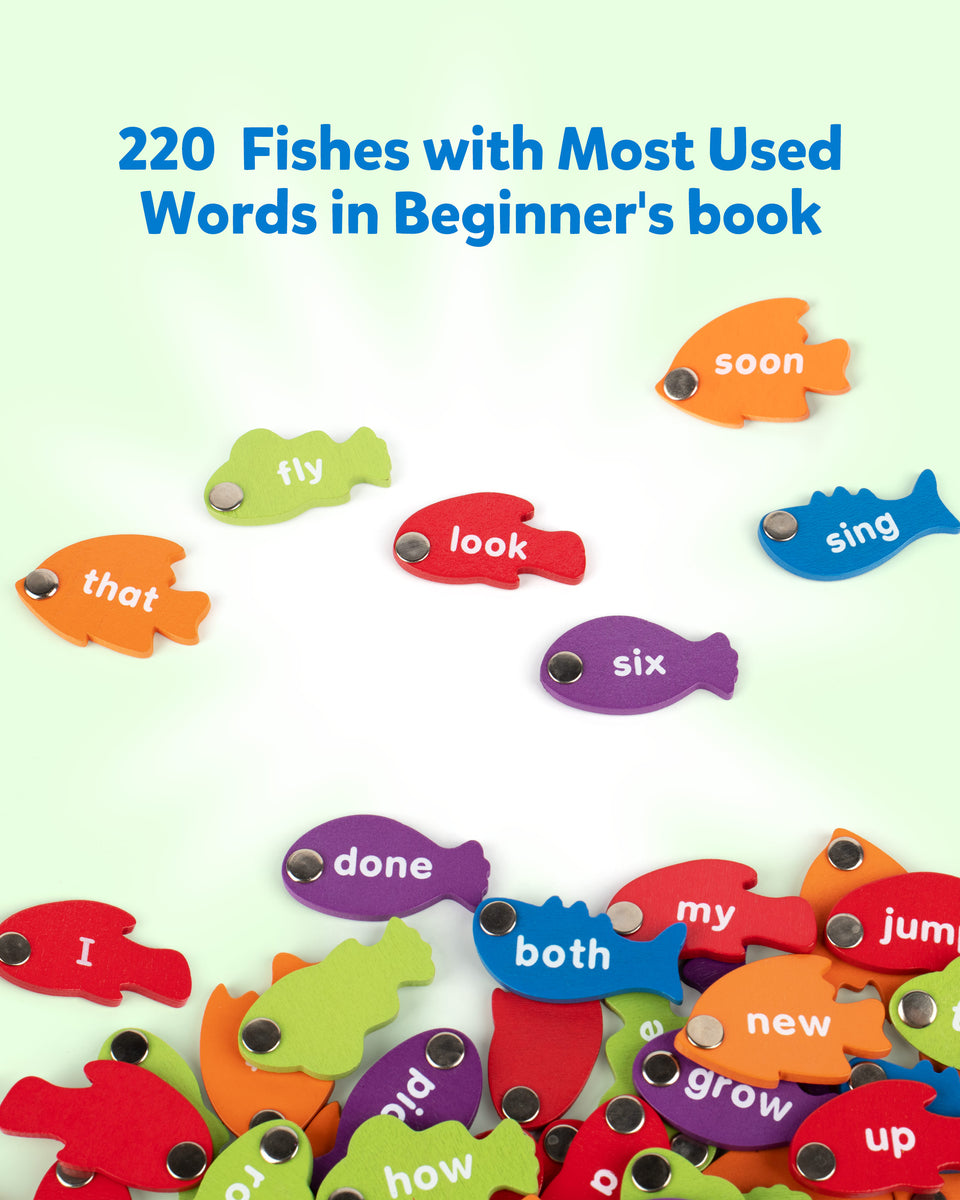 Printable Sight Word Fishing Game for Kindergarten First Grade and