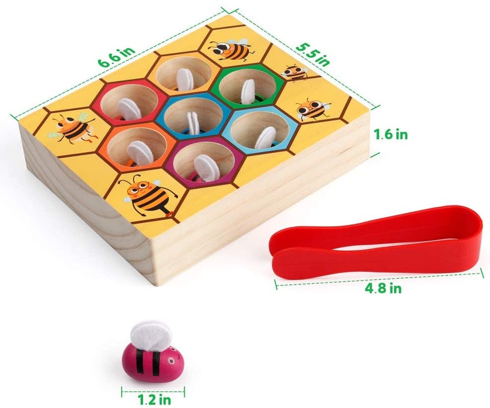 Clamp Bee to Hive Matching Game