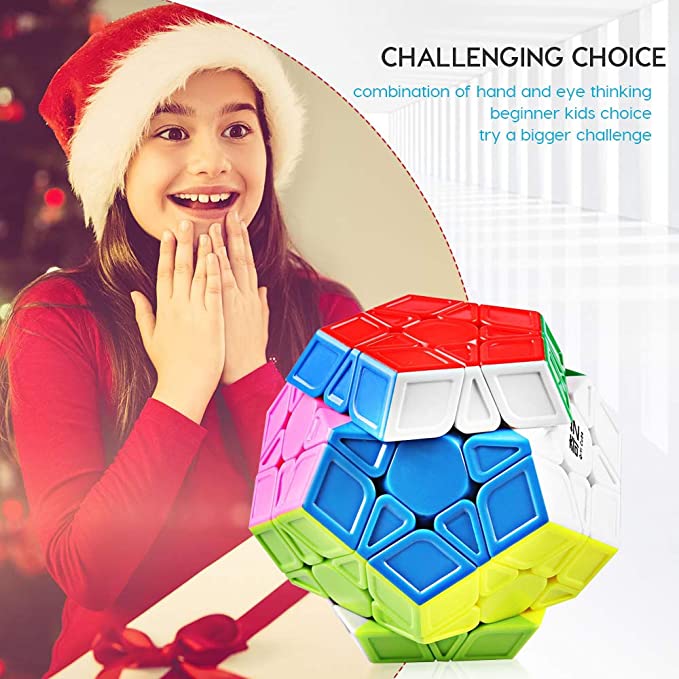 Coogam Qiyi 5x5 Speed Cube Stickerless Magic Puzzle Toy Gift for Kids and  Adults Challenge (Qizheng S Version)