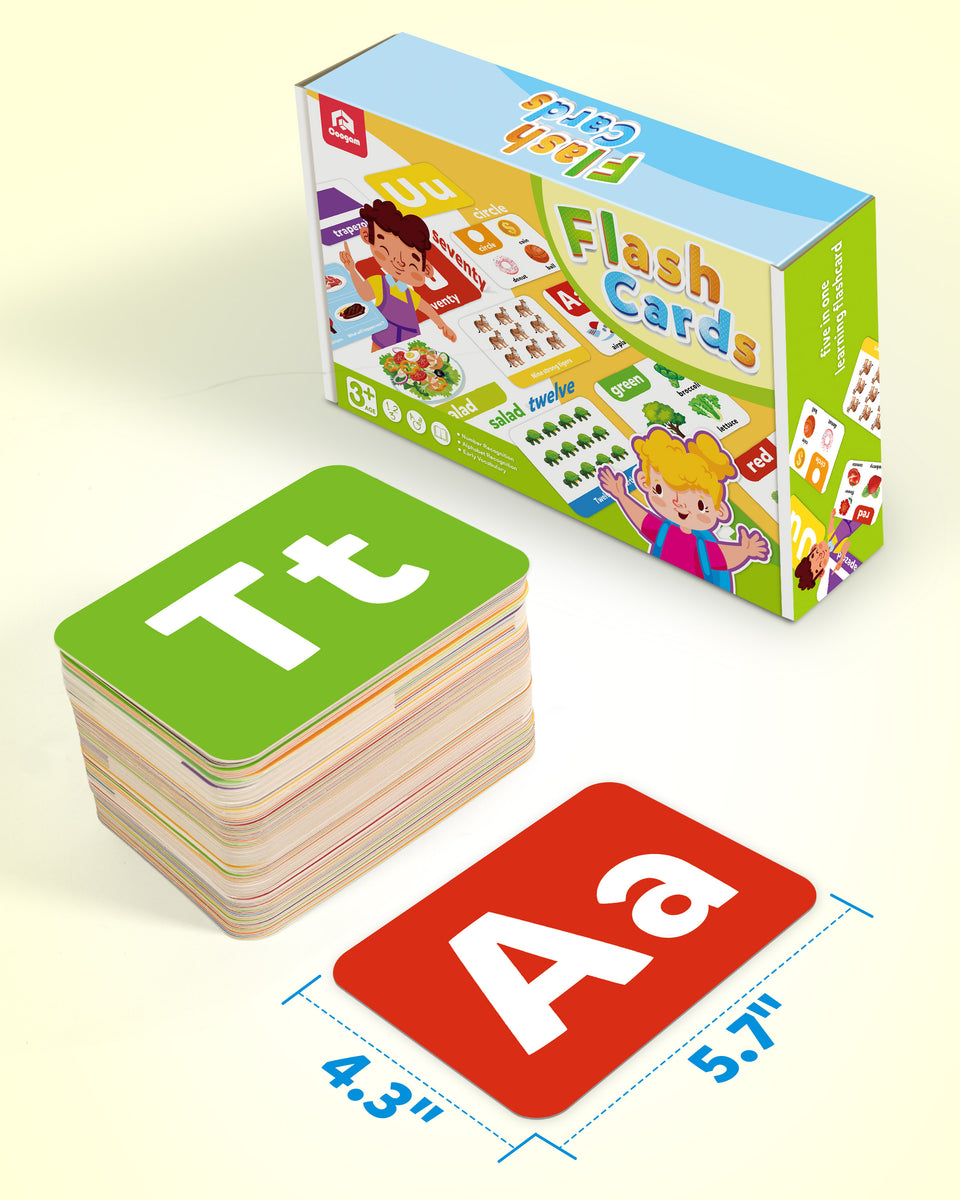 Coogam Double-Sided Learning Flash Cards Toy Set